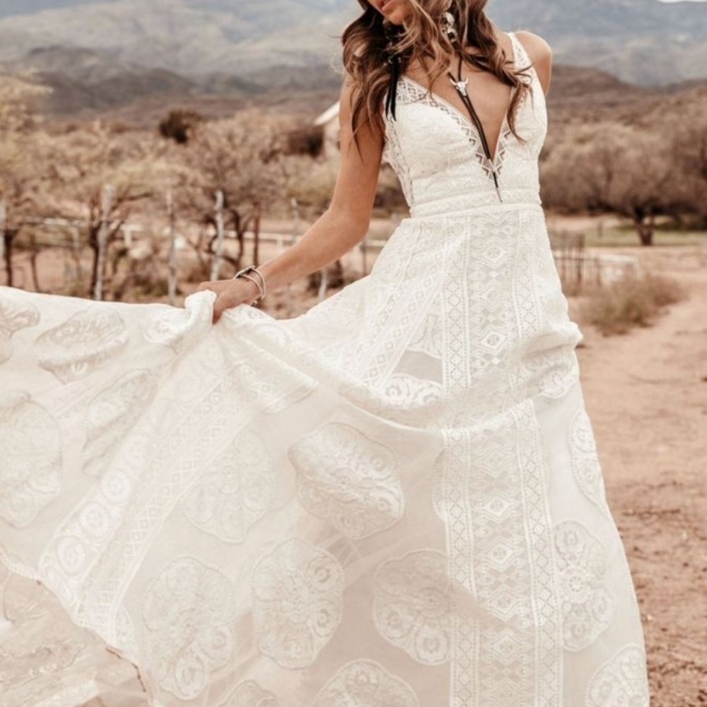 Rue De Seine Wedding Dress - Size 10 - "Sedona". Unaltered/Modified!